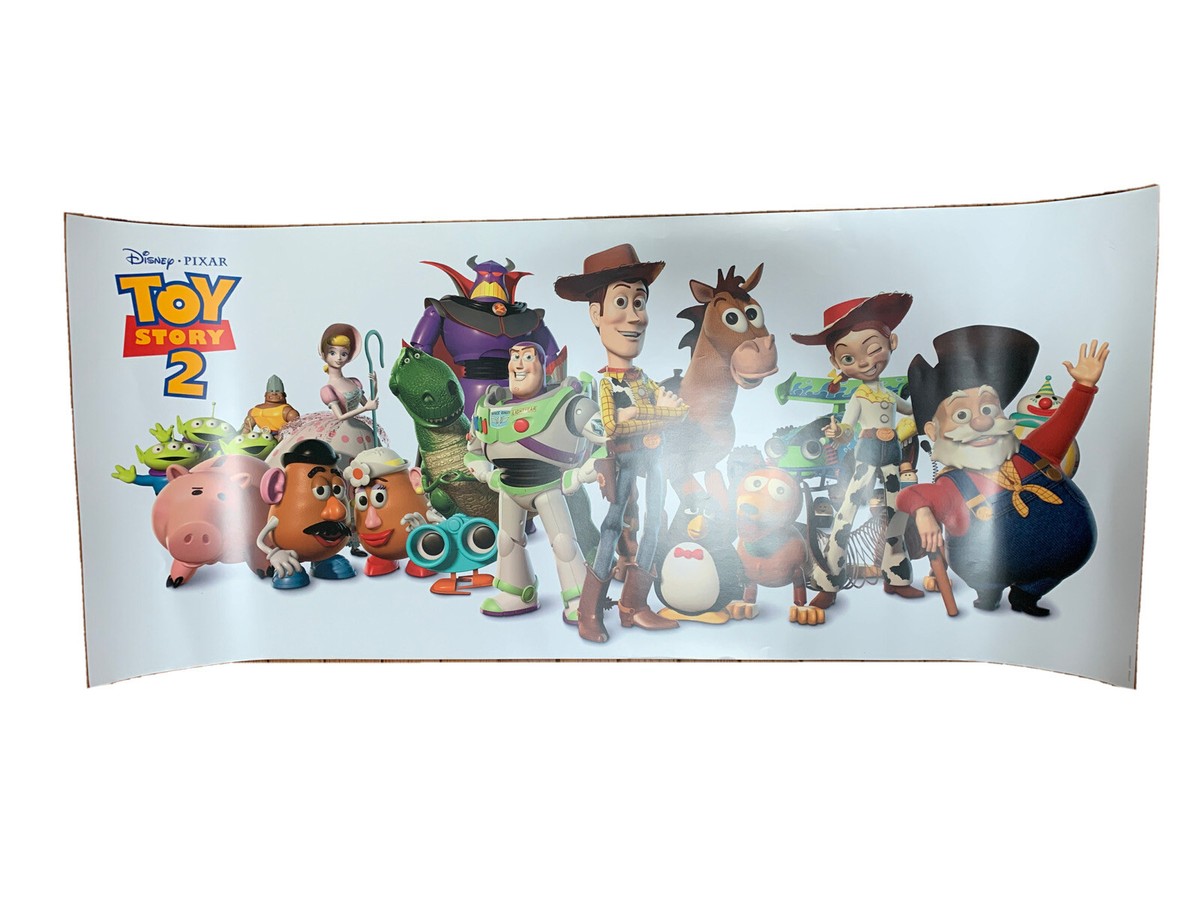 SF・ファンタジー・ホラー PIXAR TOY STORY POSTER FIGURE Toy Story 2 Pixar Disney Movie Poster 39 x 17” Full Cast | eBay