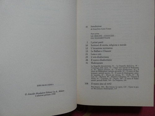 Giuseppe Tomasi di Lampedusa letteratura inglese mondadori prima ed. 1990 vol. I - Foto 5 di 6