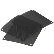 120mm PVC Black PC Cooler Fan Filter Case Cover Computer Mesh Pack of 50