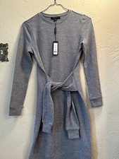Romeo & Juliette Couture NWT Sweater Dress Medium $155 MSRP Heather Gray