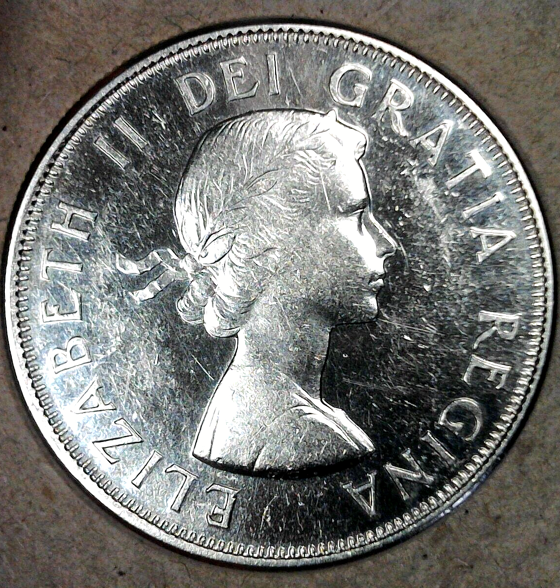 1963 Canada 50 Cent Piece VHG Uncirculated Queen Elizabeth II 80