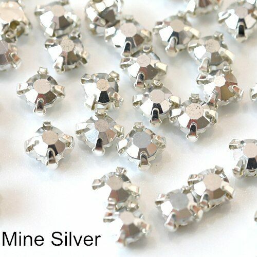 200pcs 4mm Glass Round Sew On Rhinestones With Silver Claw Flatback For Crafts - Picture 43 of 45