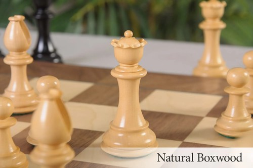 The Bedford Chess Set - Pieces Only - 3.75" King - Ebonized Boxwood - Picture 4 of 10