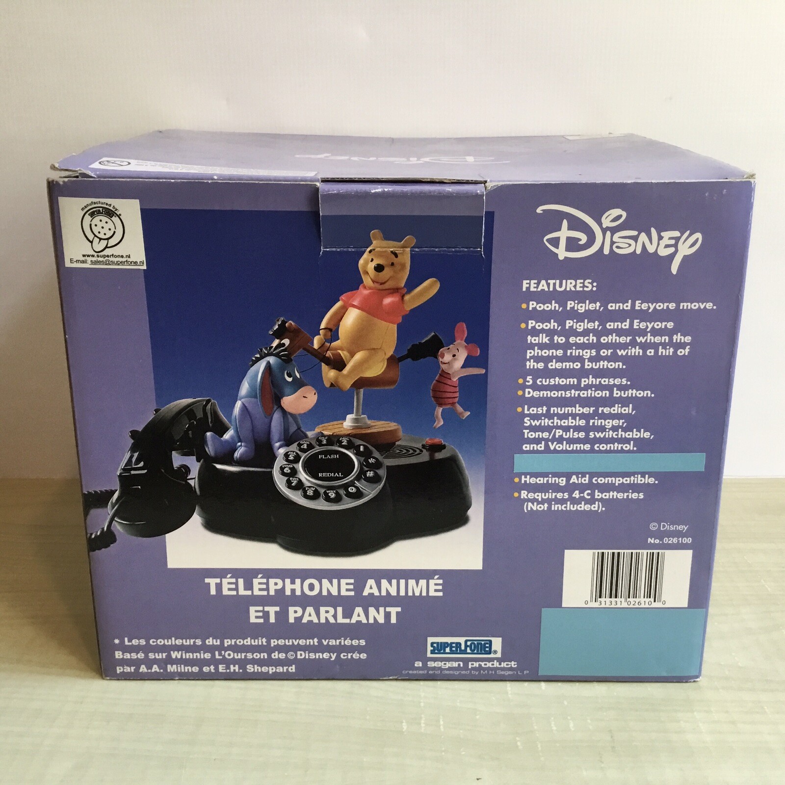 WINNIE POOH ANIMATED TALKING TELEPHONE ぬいぐるみ WINNIE POOH