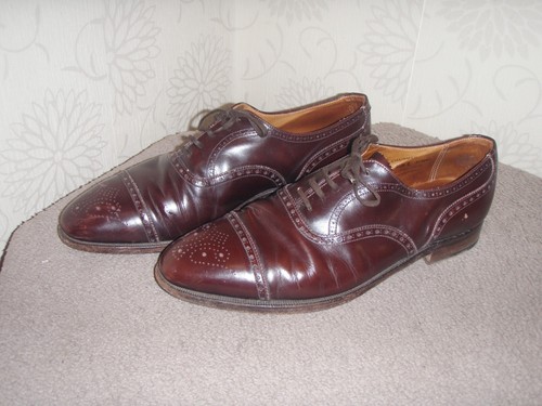 CROCKETT & JONES BROGUES – BROWN / TAN – UK 10.5 – CHAIRMAN
