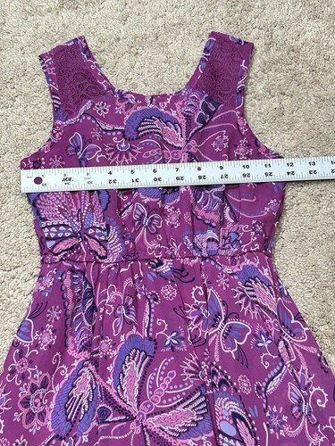 Childrens Place Girls Dress Sz Medium Multicolor Floral Print Lightweight Flowy - Picture 7 of 11