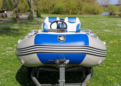 Maxxon Schlauchboot mit Yamaha Aussenborder und Ellebi Trailer - Bild 3 von 14