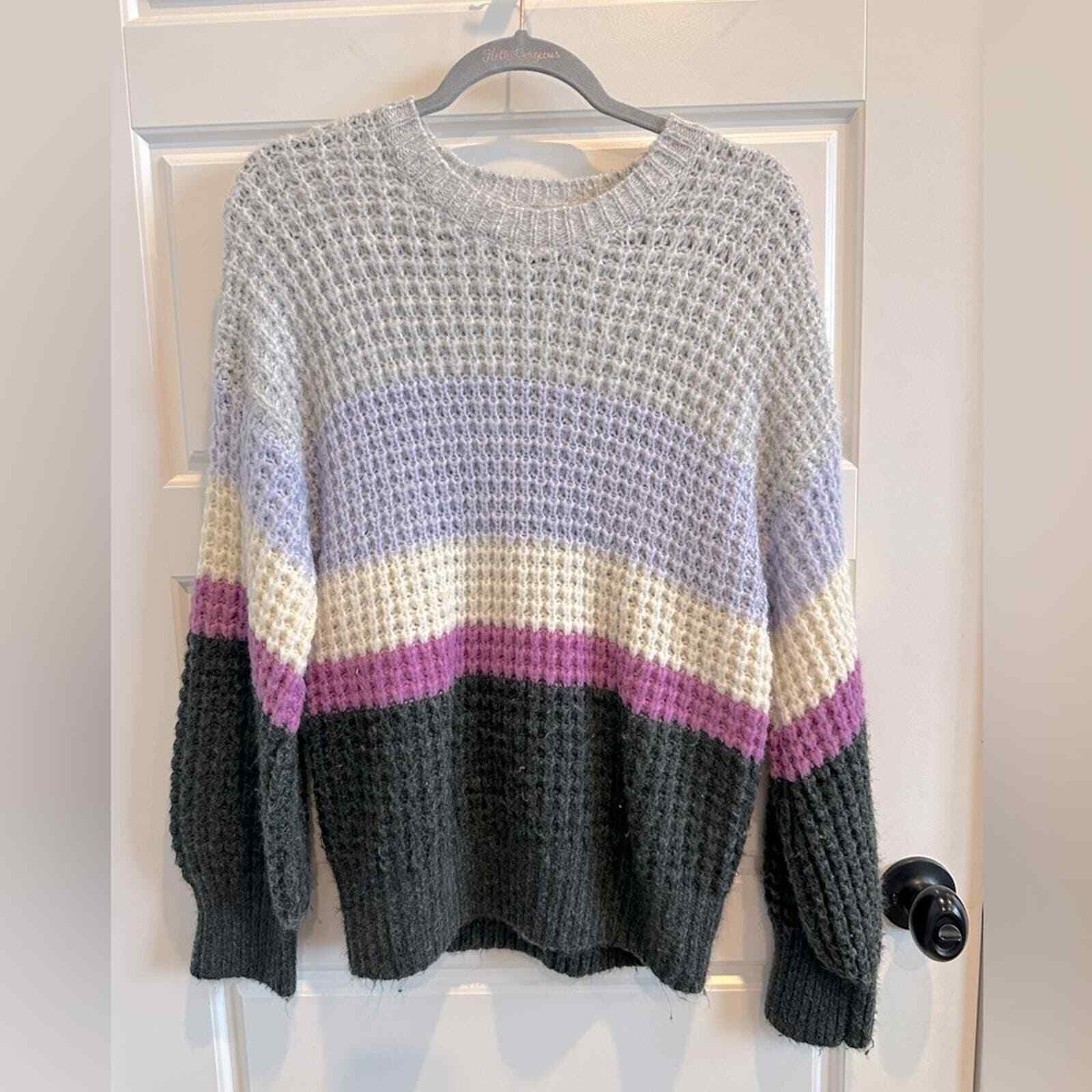 Universal Thread Striped Sweater-SMALL - image 1