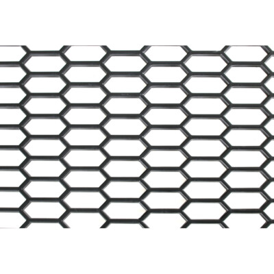 Griglia Paraurti Universale ABS Nera A Nido D'ape - 120x40 Cm - Per Auto Racing E Tuning