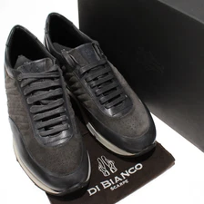 Di Bianco NWB Daytona Casual Sneakers Size 10 in Gray Suede and Leather