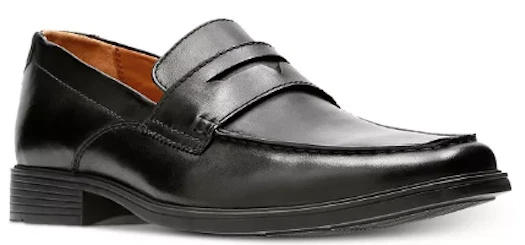 Mocassini Clarks Z8075* da uomo taglia 11 5 W neri Tilden Way Penny