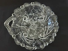Vintage 1940’s Indiana Glass Wild Rose Divided Relish Candy Nut Serving Dish