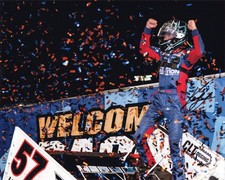 Autographed 2020 Kyle Larson 57 Knoxville All-Star Win Dirt Racing Sprint Car 
