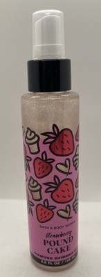 Bath & Body Works STRAWBERRY POUND CAKE,  DIAMOND SHIMMER  MIST