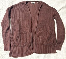 UNIVERSAL THREAD Womens Size S Small Light Burgundy Brown Cardigan Sweater