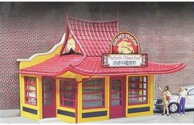 Walthers Cornerstone HO Scale Building/Structure Golden Dragon Chinese Take Out