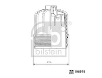 Deckel Kraftstofffilter Febi Bilstein 196979 FüR Scania 2