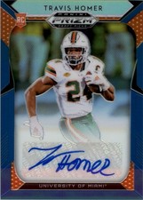 2019 Panini Prizm Draft Picks Autograph Prizms Blue #274 Travis Homer Auto FB