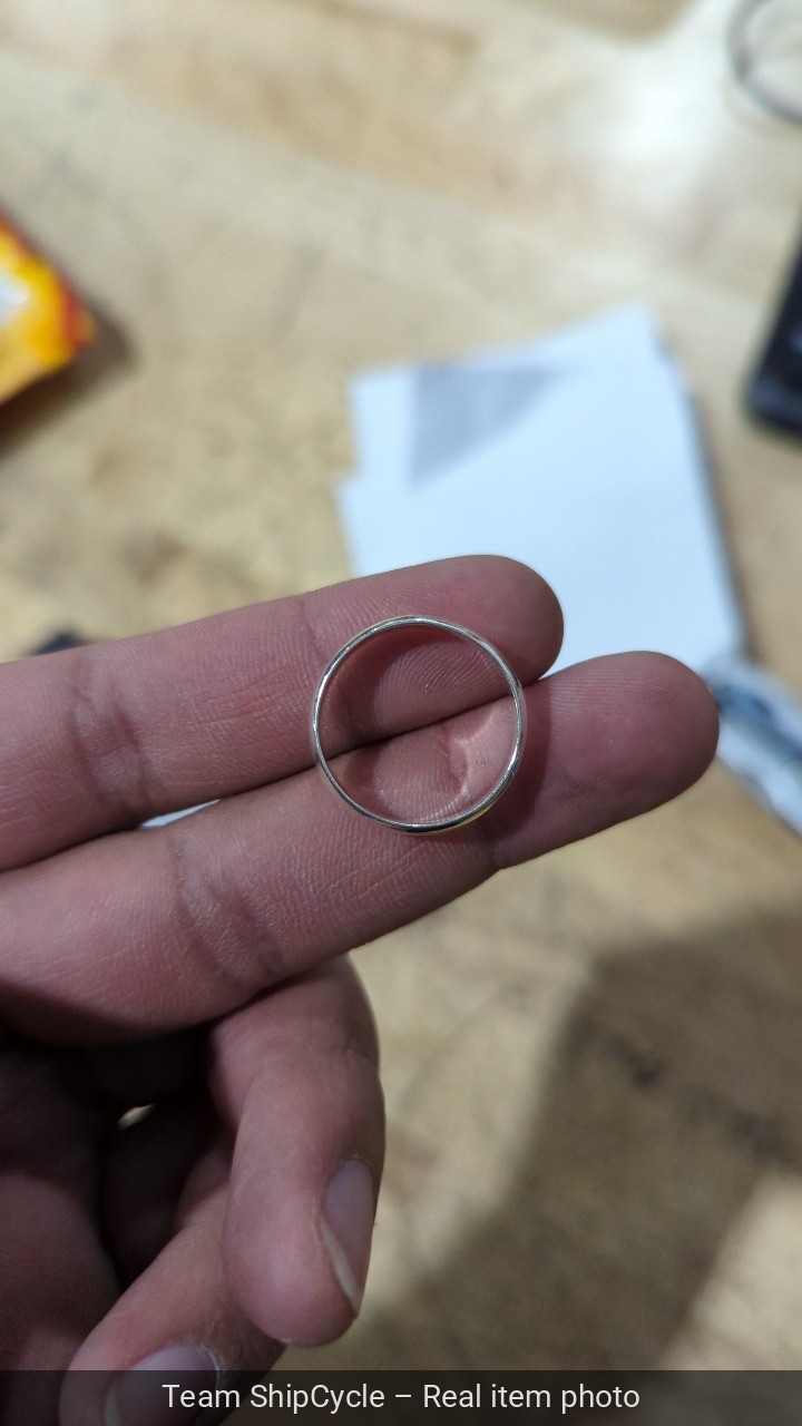 with packaging Solid 925 Sterling Silver Domed Pl… - image 14