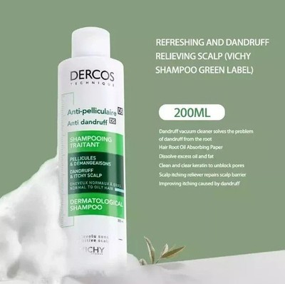 Vichy Dercos Anti Schuppen Shampoo Flocken normales fettiges Haar Kopfhaut juckt - 200ml