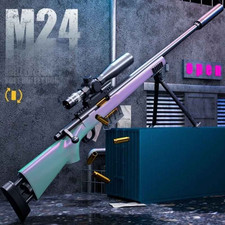 M24 EVA Soft Bullet Sniper Toy Gun   Manual Foam Dart Rifle for Outdoor Play