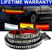 60" 3-Row LED Truck Tailgate Light Bar Strip Reverse Brake Signal Tail Lamp G1