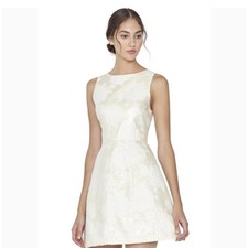 Alice + Olivia Mea Cream Jacquard Dress Size 8
