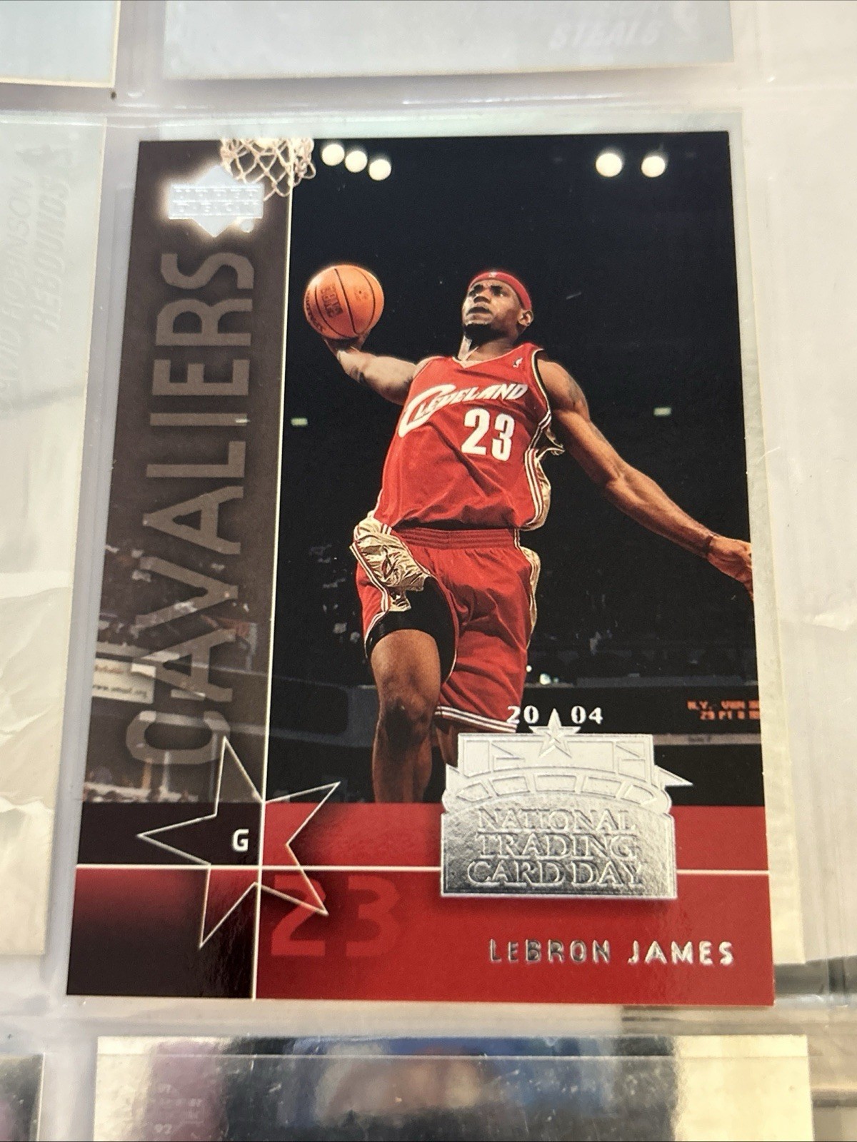 2004 Upper Deck National Trading Card Day NBA Card # UD-7 LeBron James Cavaliers