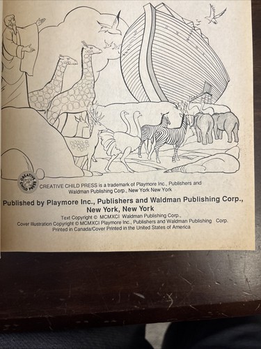 1991 THE BIBLE COLORING BOOK: PICTURES FROM THE OLD AND NEW Child Press - Imagen 13 de 13
