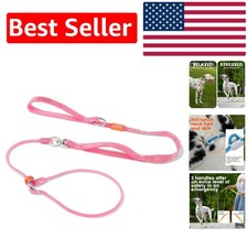 Double Handle Slip Lead Dog Leash 5.5FT  Strong Reflective Anti-Tangle Design