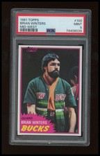 1981-82 Topps #100 Brian Winters Basketball Card PSA 9 MINT