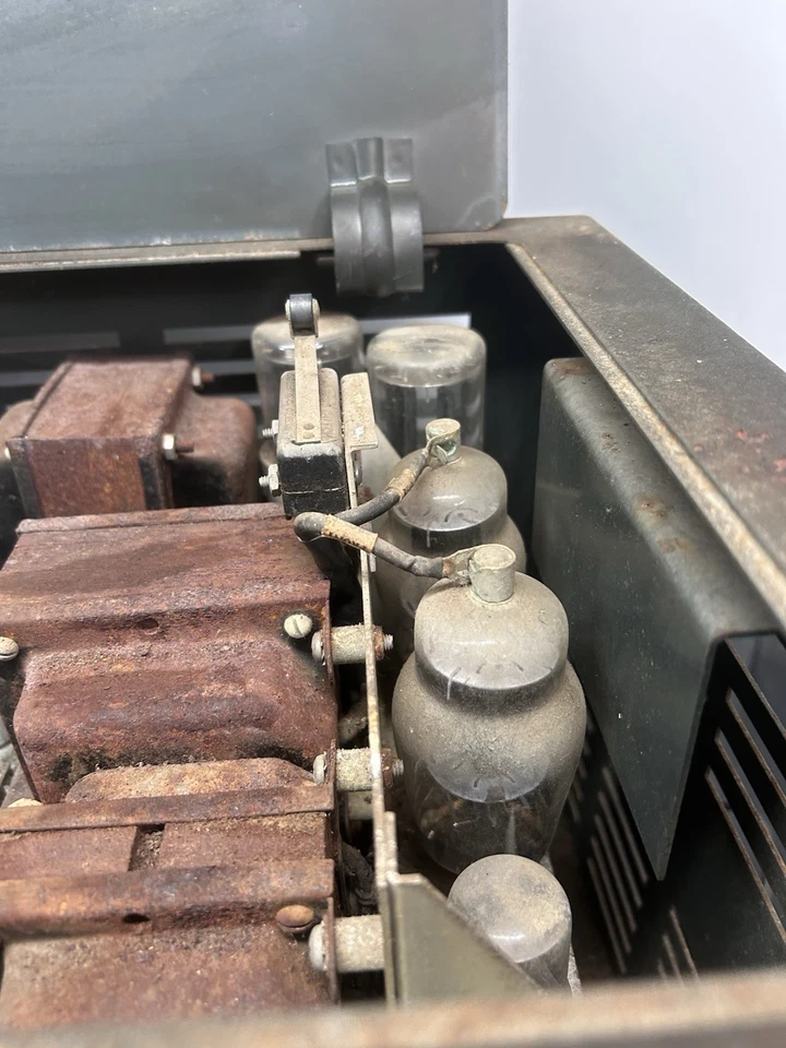 ¡Increíblemente raro! Transmisor de radio Collins 1947 modelo 32-V1 (encendido) 108 lb Foto 4 de 4