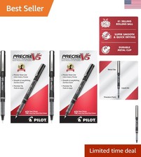 12 Count Pack of Precise V5 Extra Fine 0.5 mm Rollerball Pens for Professionals