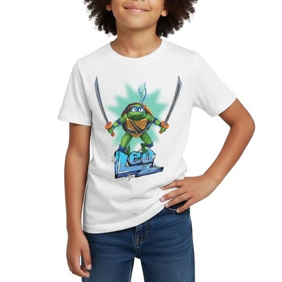 TMNT Mutant Mayhem Turtle Leo Kinder T-Shirt - Bild 1 von 4