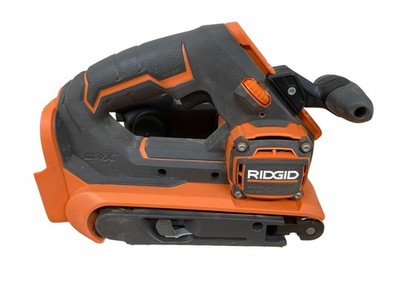 (No Dust Bag) Ridgid 18V Brushless 3'' x 18'' Belt Sander Variable Speed Tool Only