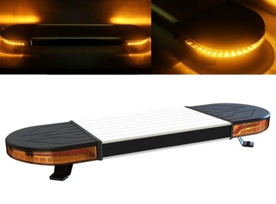 LED Warnbalken 1240mm 48LED 12V/24V Auto LKW Lichtbalken Amber ECE R10 R65 60W