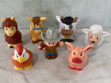 Fisher Price Little People Farm Animals Farmer Figure Figures Barn Toy Set Lot