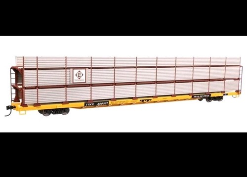 Walthers Escala HO ~ 89' Tri-Nivel Auto Rack ~ Erie Lackawanna #850307 ~ 910-8315 | Zustand: New