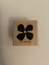 Stampin Up Flower Wood Mounted Rubber Stamp EUC RS62