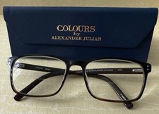 Colours by Alexander Julian Darr Eyeglasses Frame Only Brown 56-18-140 Case