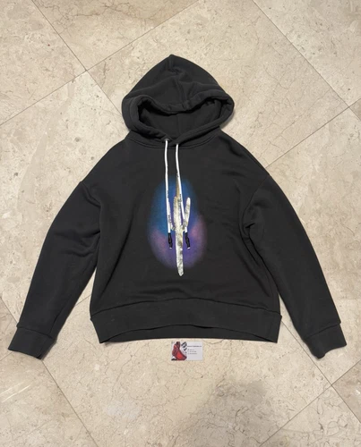 Felpa con cappuccio Palm Angels Cactus nera verde nuova con etichetta taglia media (M) FW2020