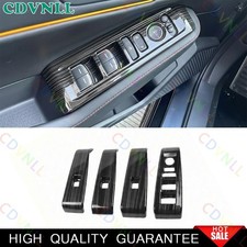 For Honda Accord 2023-2026 11th Black Wood Window Door Lock Control Switch Trim