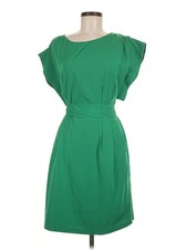 Eliza J Women's Green Short Sleeve Cocktail Dress - Size 4
