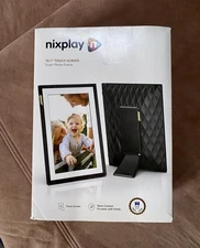 Nixplay Wi-Fi Digital Photo Frame 10.1 in Touch Smart Screen LCD Black Brand New