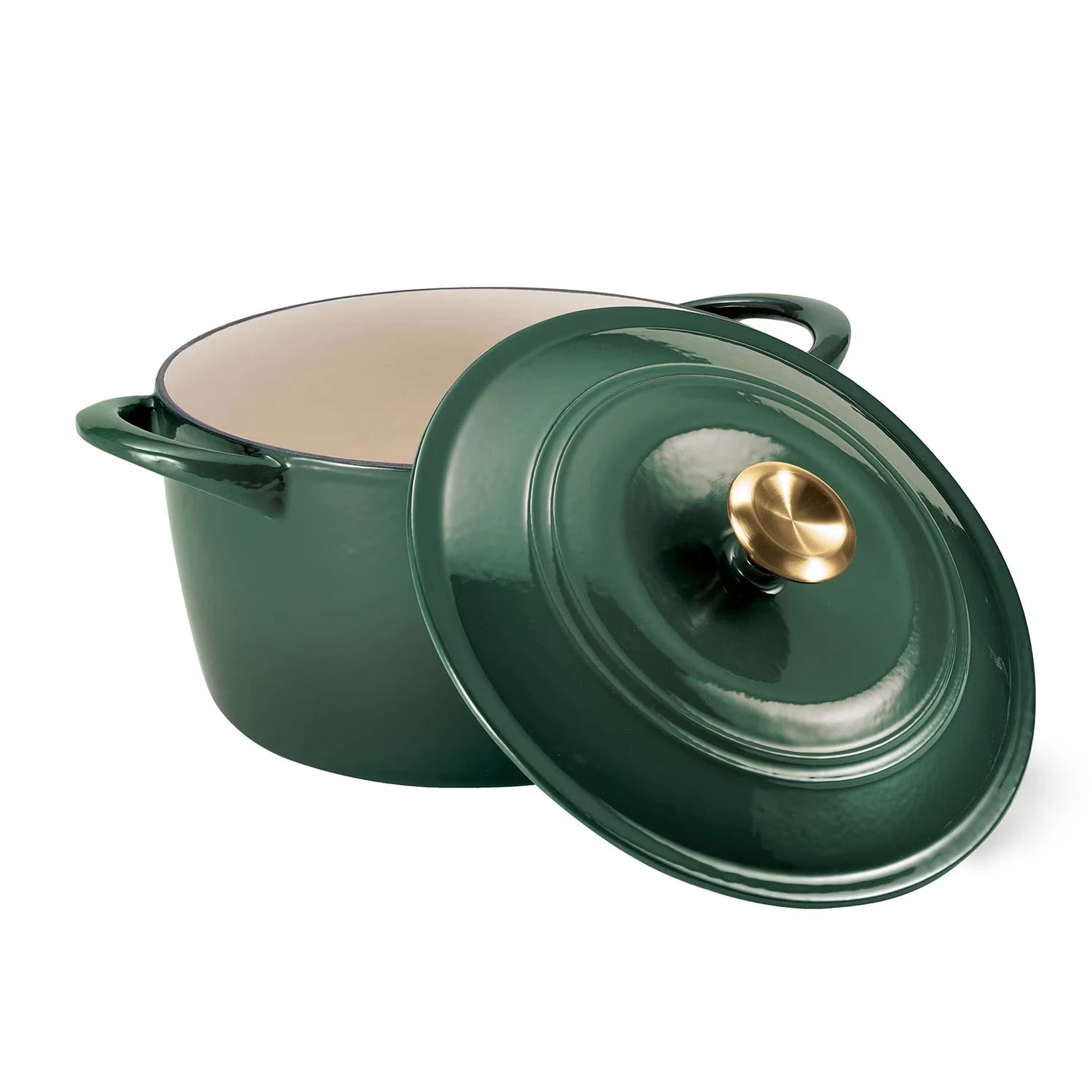 Tramontina Enameled Cast Iron 7-Quart Covered Round Dutch Oven (Spruce)