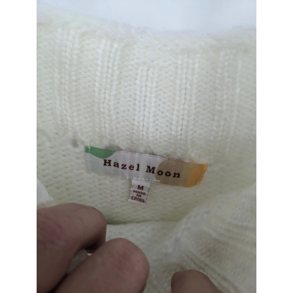 Cottagecore вязаный топ женщин средний белый роза вышитый укороченный изящный женский - Изображение 4 из 4