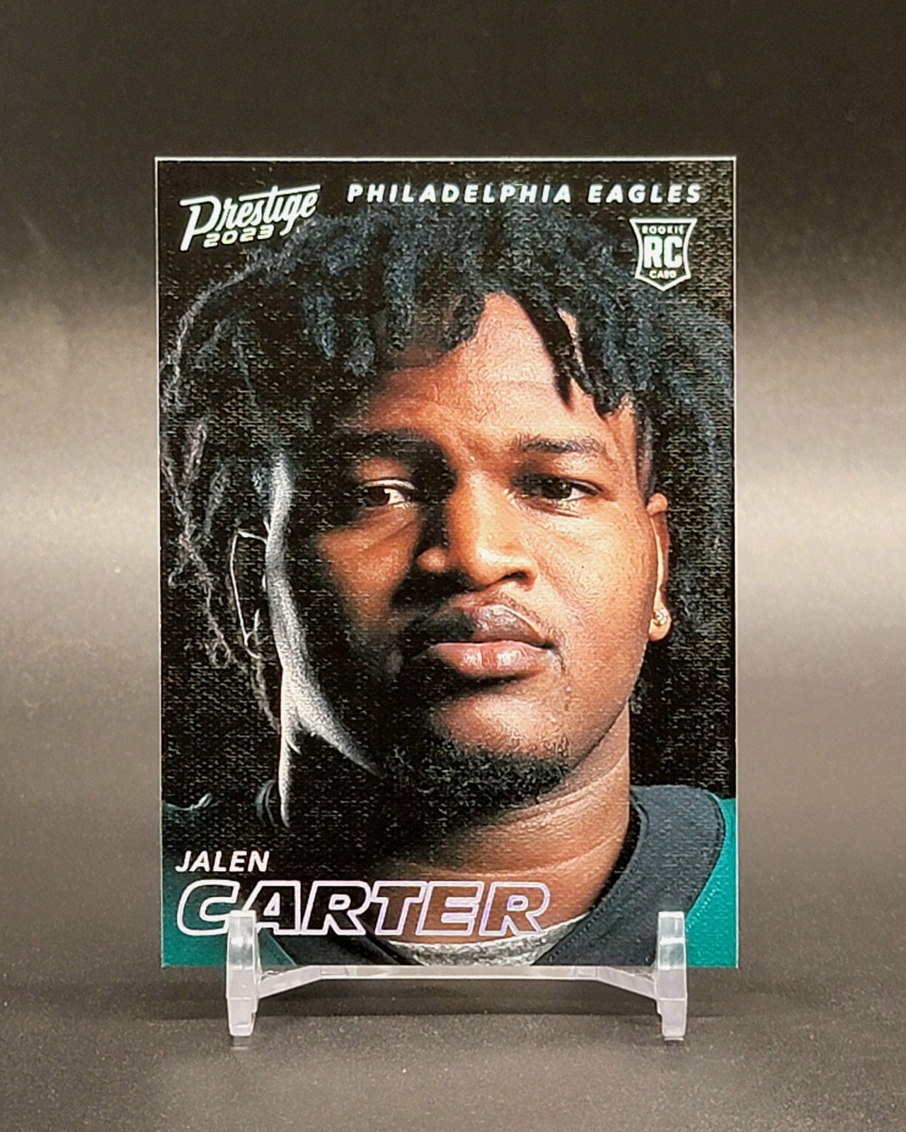 2023 Prestige Jalen Carter RC Rookie Portraits Case Hit SP Philadelphia Eagles