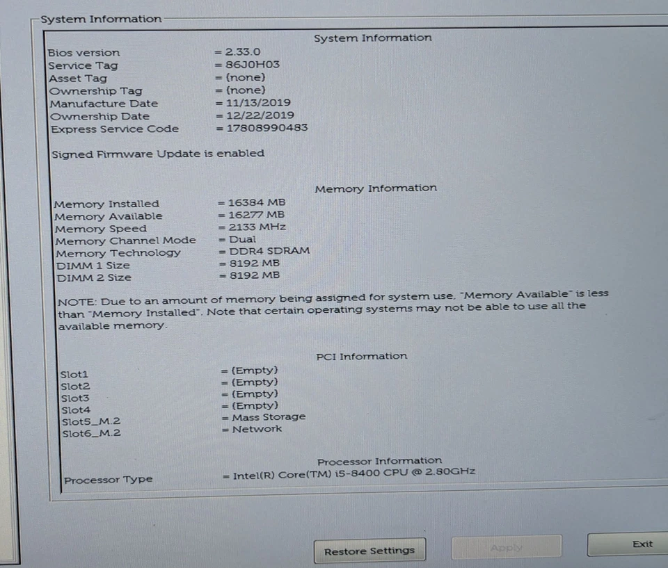 Dell Vostro 3670 MT Desktop i5-8400 2.80GHz 16GB RAM 256GB NVMe Windows 11 Pro - Image 3 of 4