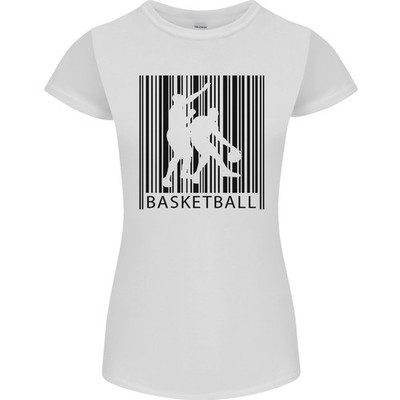 Basketball Barcode Player Damen Petite Cut T-Shirt
