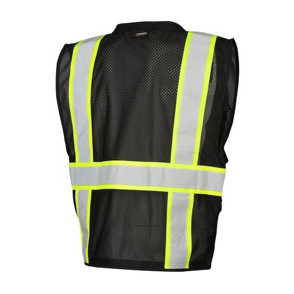 Kishigo B100-S-M Safety Vest, Zipper, Black, S/M - second product detail image